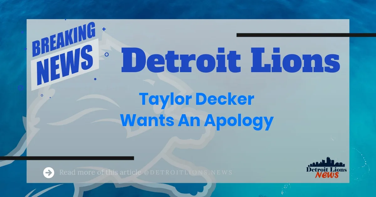 Taylor Decker Detroit Lions