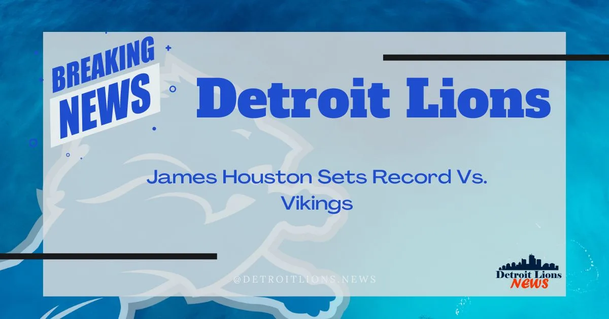 James Houston Detroit Lions